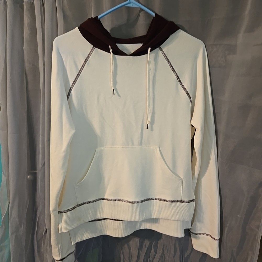 Aeropostale white hoodie with maroon hoodie.